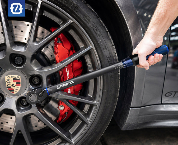 Dvikryptis dinamometrinis raktas ratams „Techtool“ 1/2" 28–210 Nm, 72T