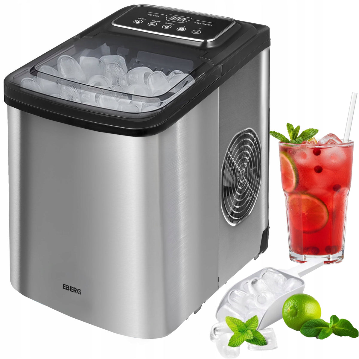Ledukų gaminimo aparatas „Eberg“ Inox, 12 kg per parą, 160 W