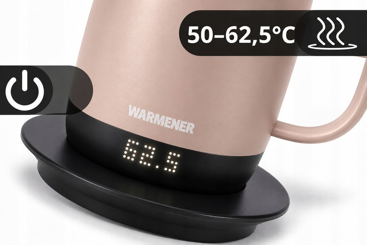 Išmanusis šildomas puodelis „Warmener“ 300 ml su temperatūros valdymu, smėlio