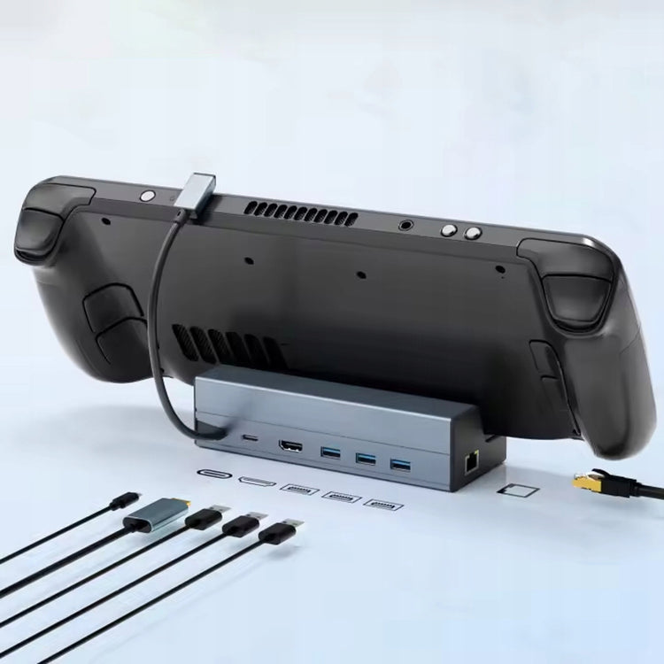 Doko stotelė „Zenwire“ 6 in 1 Steam Deck / ROG Ally: HDMI 4K, gigabitinis Ethernet