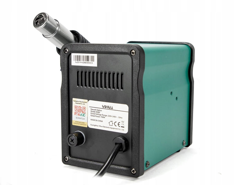 Karšto oro litavimo stotelė „YIHUA 858D“, 700 W, 100–450 °C – nuotrauka 4