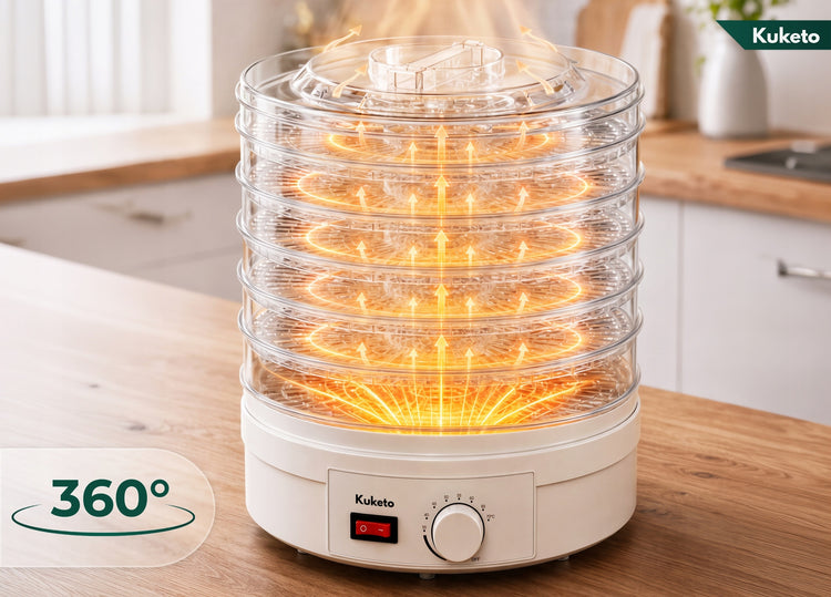 Maisto džiovyklė „Kuketo DryChef“, 500 W, 6 lentynos – nuotrauka 6