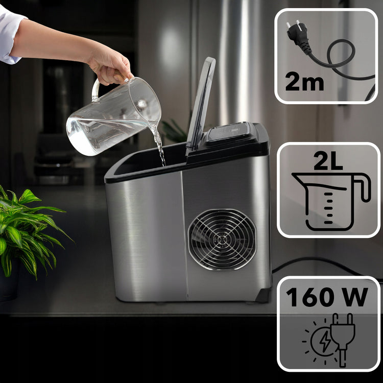 Ledukų gaminimo aparatas „Eberg“ Inox, 12 kg per parą, 160 W