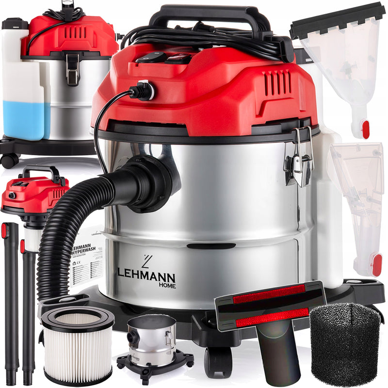 Galingas plovimo siurblys 4 viename su siauru antgaliu, 2200 W, 20 l