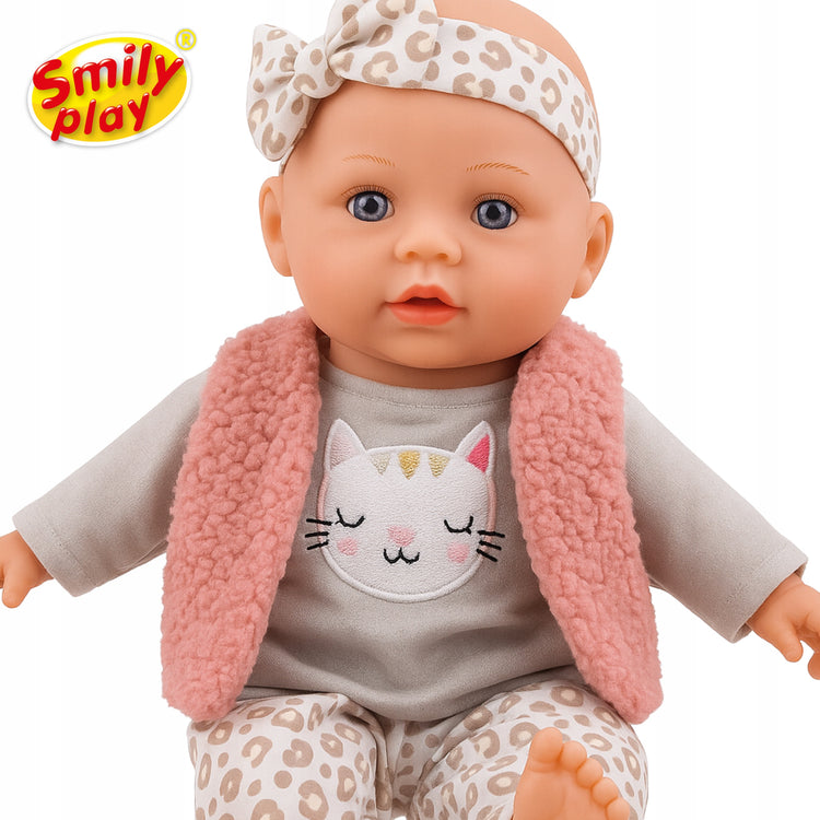 Interaktyvi dainuojanti lėlė-kūdikis „Smily Play“, 32 cm, su priedais
