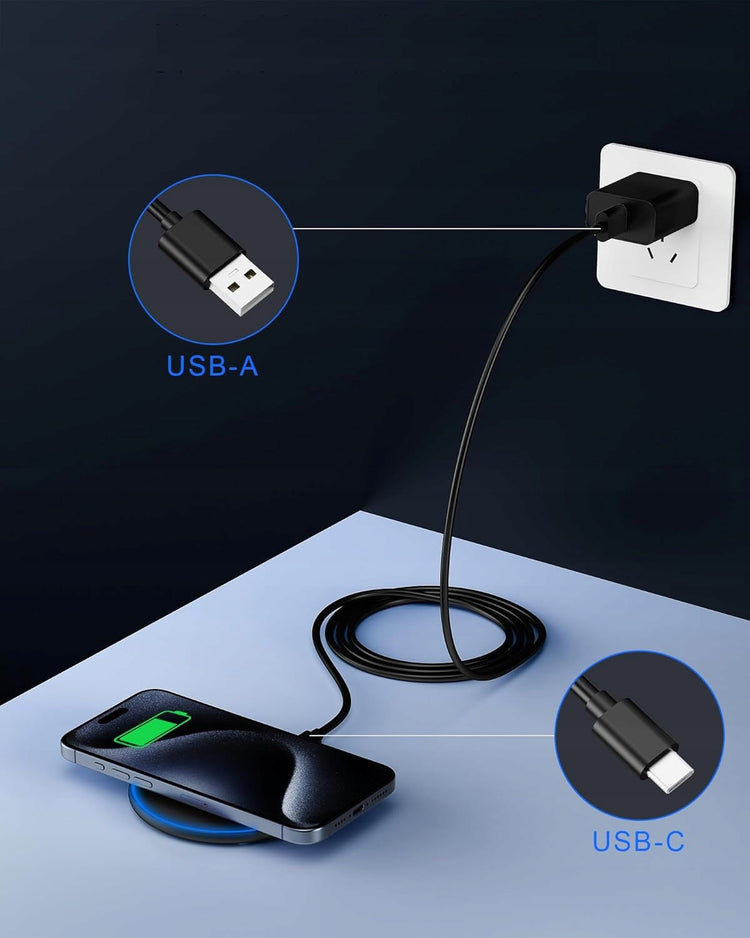 Qi indukcinis kroviklis „Koanni LA35“ 20 W su LED, su USB-C laidu