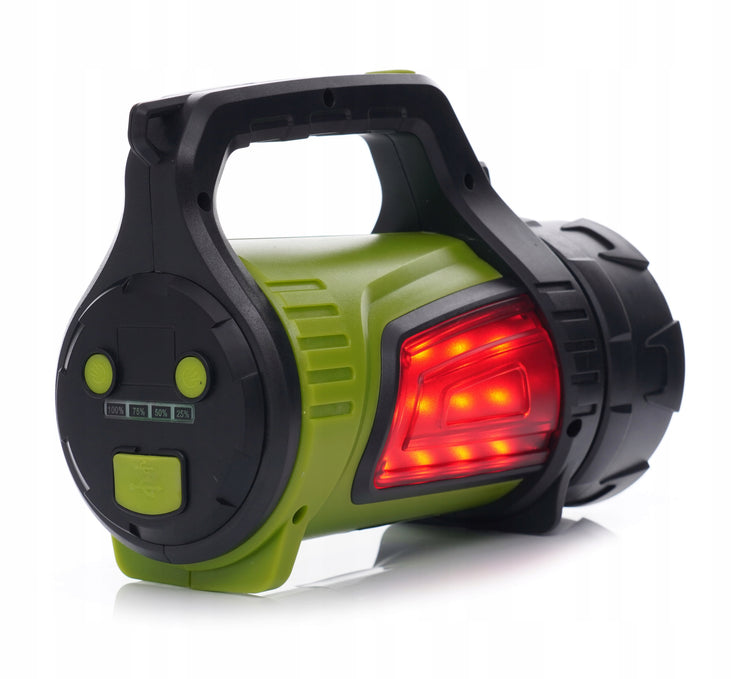 Įkraunamas LED prožektorius-žibintuvas „Kraft&Dele“, 1200 lm, su USB ir kabliu