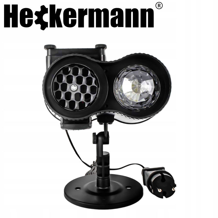 LED projektorius namo sienai su 12 skaidrių ir pultu, IP65