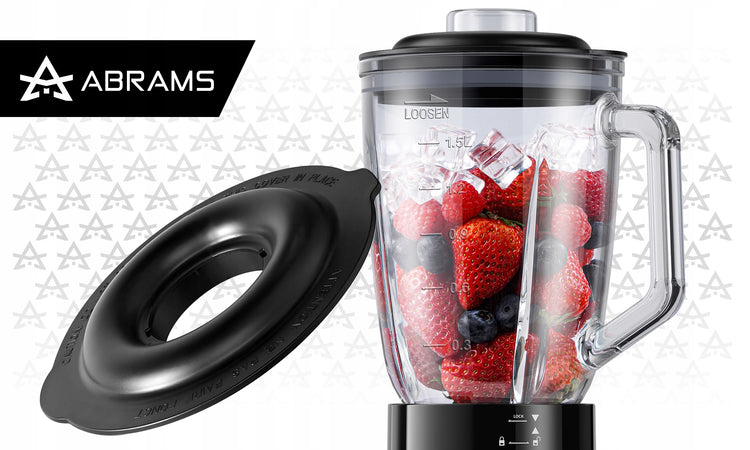 Stiklinis trintuvas su titano ašmenimis „Abrams“, 1,5 l, 1200 W