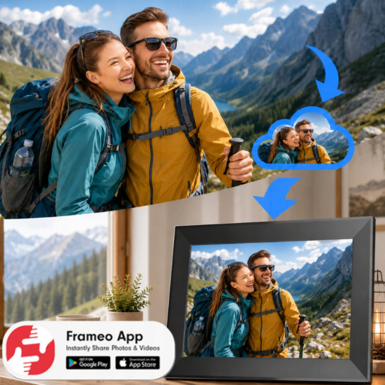 Skaitmeninis nuotraukų rėmelis 10,1" su liečiamuoju ekranu, Frameo, 32 GB
