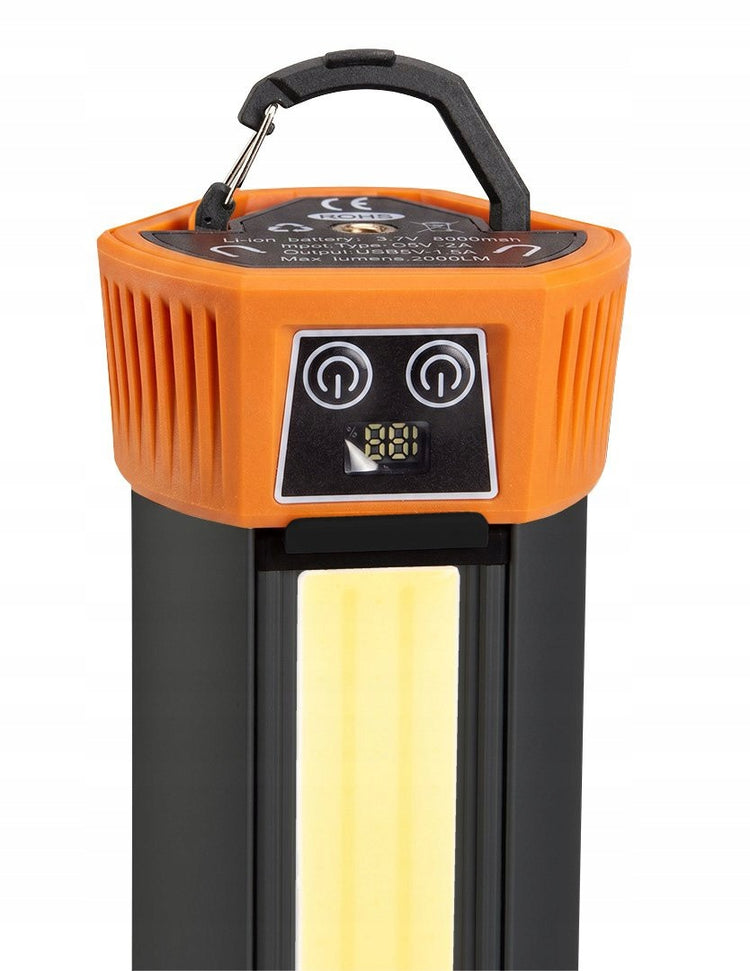 Akumuliatorinis LED darbo prožektorius su stovu „Neo Tools 99-137“, 3000 lm, 1,17 m