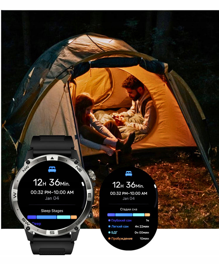 Išmanusis laikrodis su GPS „Wenom Explorer“, AMOLED, 107 sporto režimai