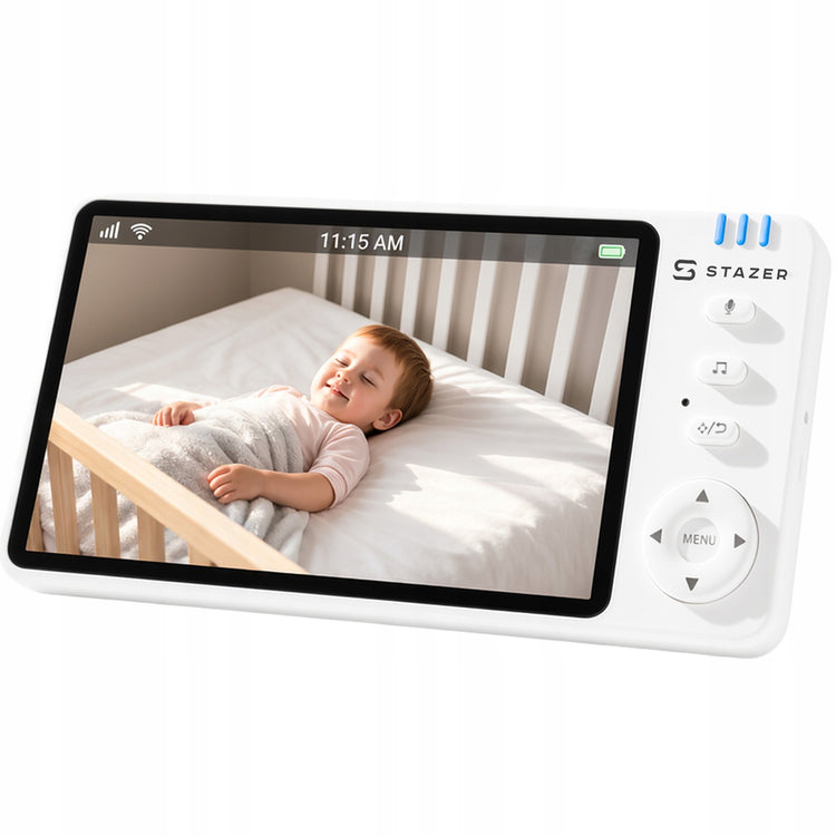 Elektroninė auklė su kamera ir 5" IPS ekranu, 2 in 1 su programėle