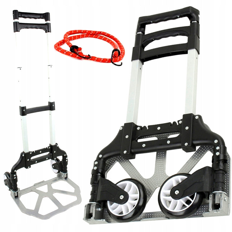 Sulankstomas aliumininis transportavimo vežimėlis „Kraft&Dele“, iki 80 kg