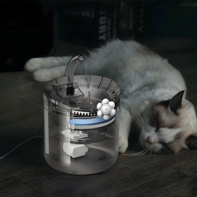 Gertuvė-fontanas gyvūnams su judesio jutikliu ir filtru, 2,5 l – nuotrauka 5
