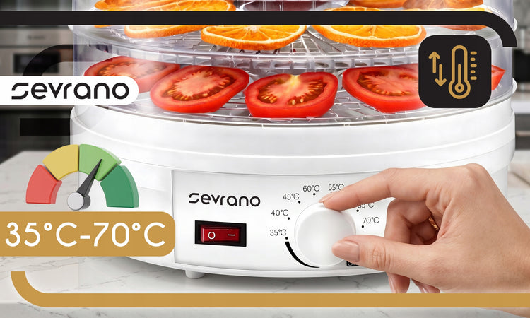 Maisto džiovyklė „Sevrano Dehydryxx“, 600 W, 5 lentynos – nuotrauka 5