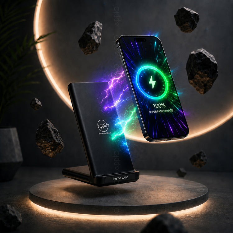 Belaidė indukcinė krovimo stotelė „Appio“ 15 W, USB-C