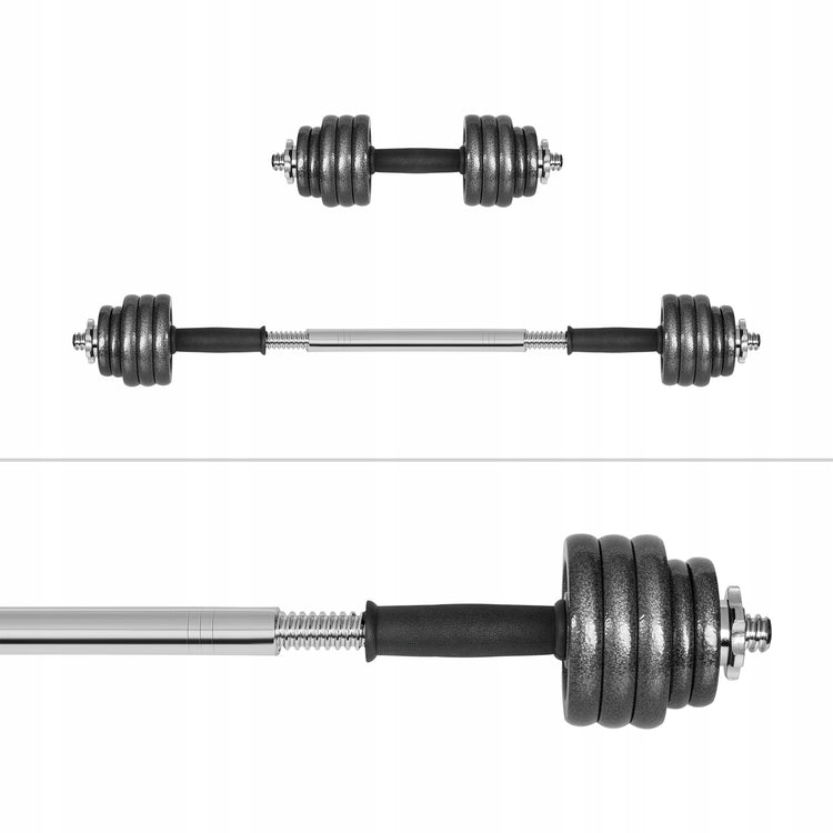 Reguliuojami ketiniai svarmenys lagamine „Rebel Active“, 2 × 7,5 kg (15 kg)