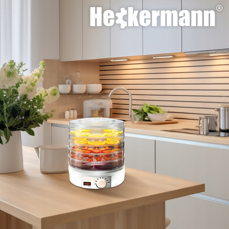 Maisto džiovyklė grybams ir vaisiams „Heckermann SX770“, 350 W, 5 lentynos