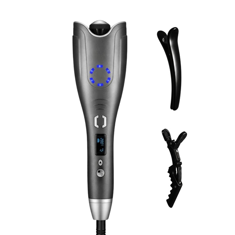 Automatinės besisukančios garbanojimo žnyplės „Riborn Beauty Pro“ su keratinu, 50 W