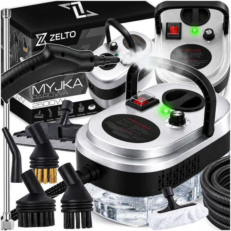 Garų valytuvas „Zelto“, 2500 W, 1,2 l, 3 bar – nuotrauka 1