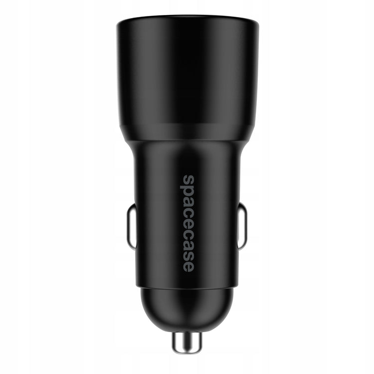 Automobilinis kroviklis „Spacecase“ 60 W: USB-A + USB-C, PD, QC 3.0, 12/24 V