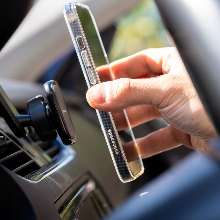Magnetinis automobilinis telefono laikiklis „Spacecase SC11“ ant prietaisų skydelio