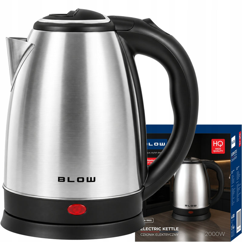 Belaidis plieninis virdulys, 1,8 l, 2000 W, sidabrinis