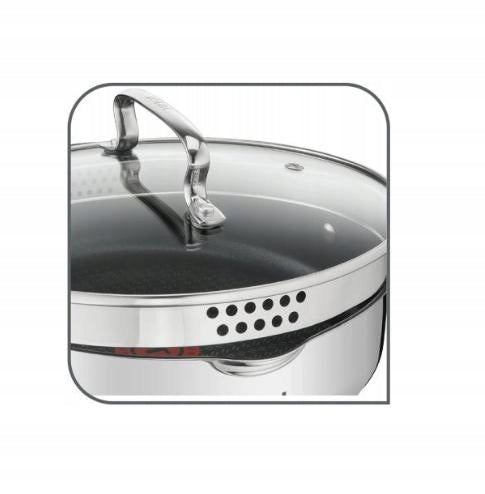 Nerūdijančio plieno puodų rinkinys „Tefal Duetto+“, 7 dalių, indukcijai