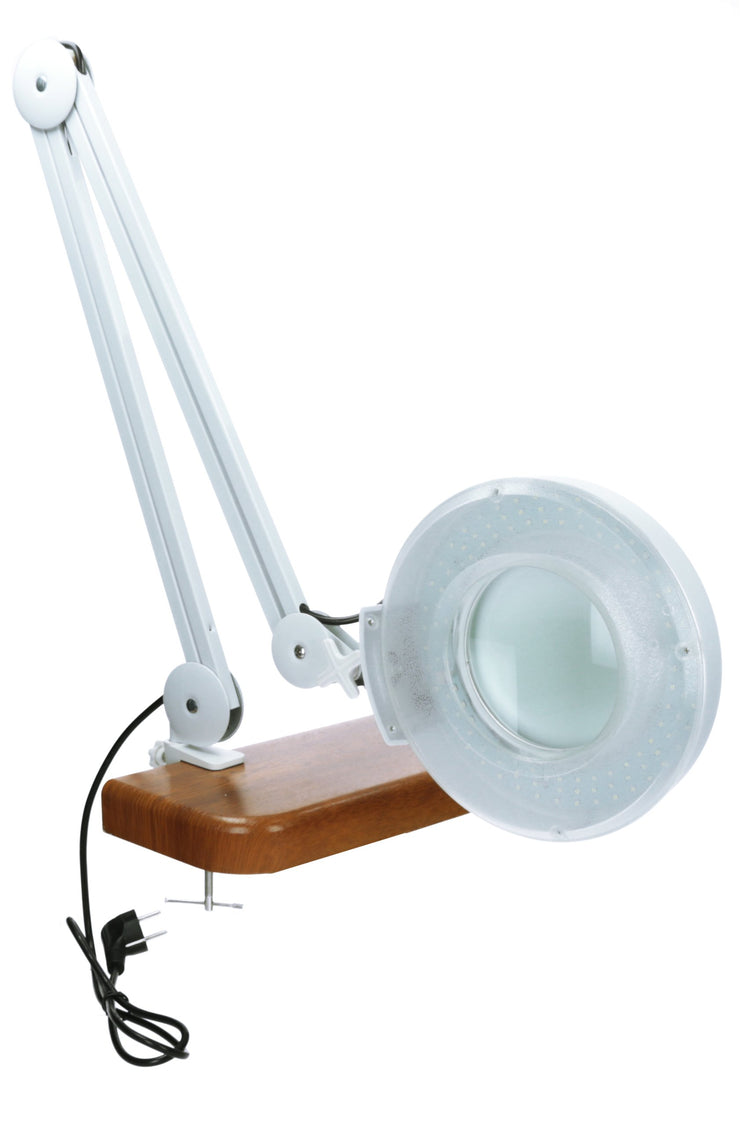 Pastatoma kosmetinė LED lempa su didinamuoju stiklu „Ultramedic“, 8 dioptrijų, 24 W