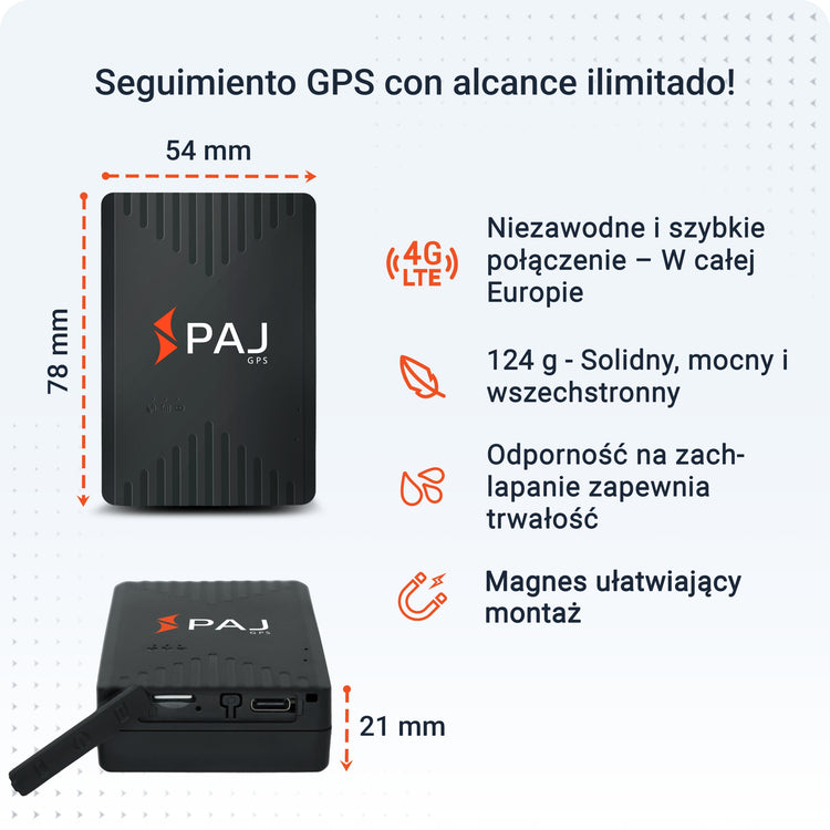 GPS sekiklis automobiliui „PAJ Compact Finder 4G“ su magnetu ir signalizacija, iki 40 dienų – nuotrauka 3
