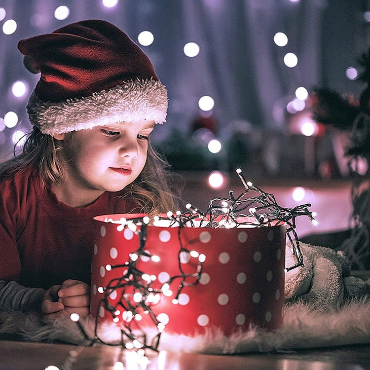 Kalėdinė girlianda 500 LED, 32,7 m, šaltai balta, 8 režimai