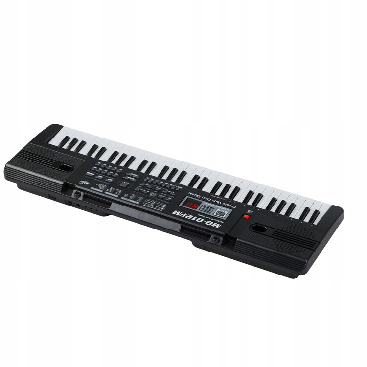 Vaikiškas sintezatorius-pianinas mokymuisi groti, juodas
