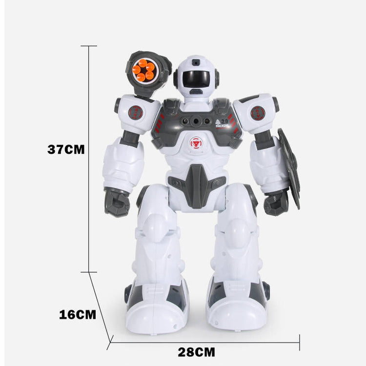 Valdomas robotas „HollaKids TT353“, šaudantis strėlėmis, su garais ir šviesomis