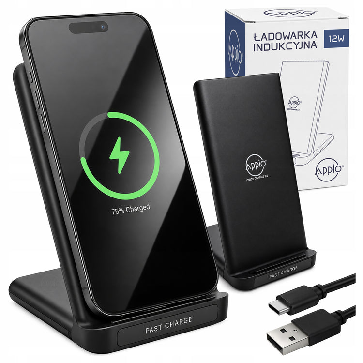 Belaidė indukcinė krovimo stotelė „Appio“ 15 W, USB-C