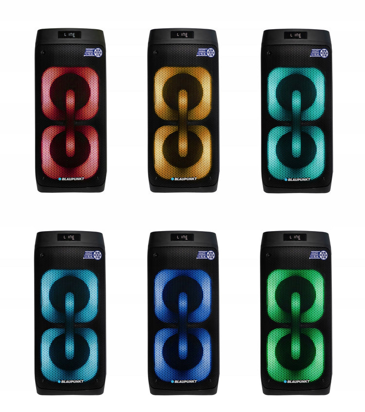 Aktyvi vakarėlių kolonėlė „Blaupunkt PB05DB“ su LED, karaoke ir pulteliu, 500 W