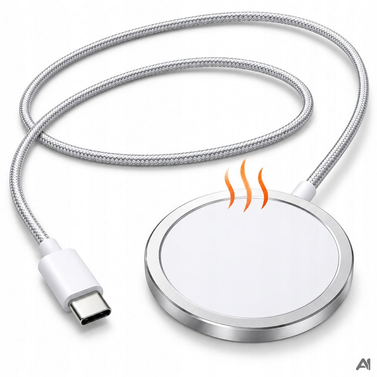 Magnetinis indukcinis kroviklis „Hello Case“ MagSafe 15 W, baltas, 1 m
