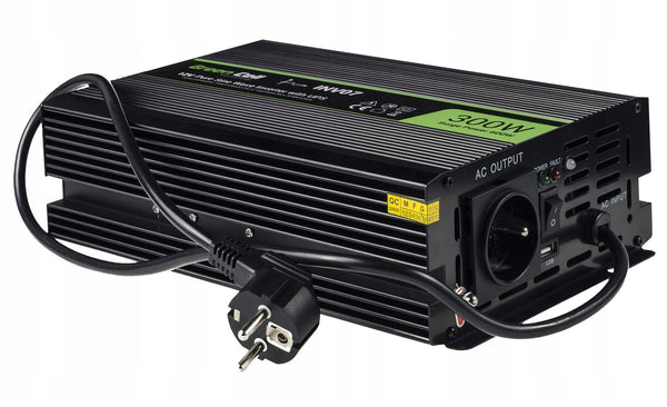 Įtampos keitiklis su UPS funkcija „Green Cell INV07“, 12 V / 230 V, 300 W / 600 W