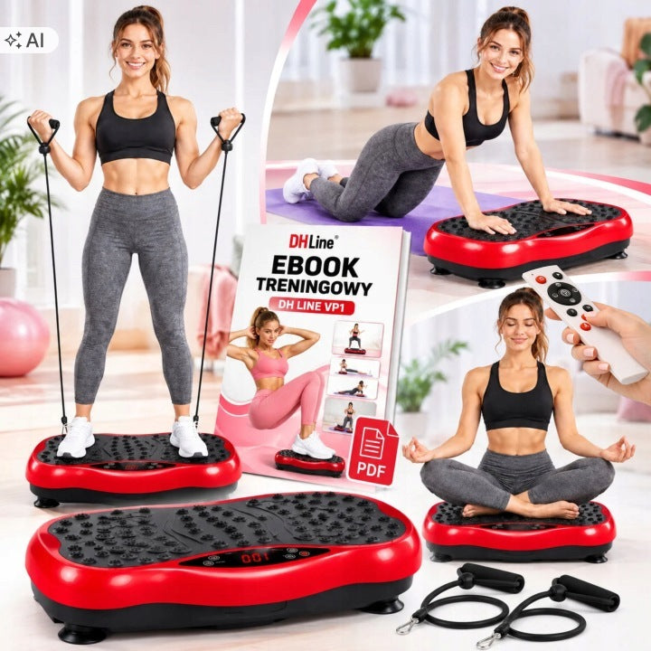 Vibracinė platforma „Vibro Slim“ su pultu ir pasipriešinimo gumomis