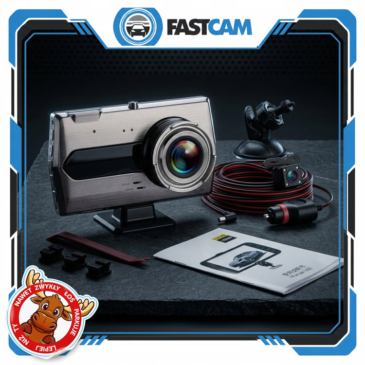 Vaizdo registratorius „Fastcam B401“ su galine kamera ir stovėjimo režimu, Full HD – nuotrauka 5