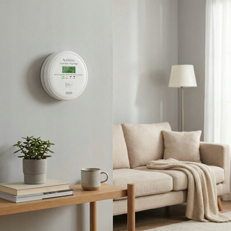 Smalkių dujų ir dūmų detektorius 2in1 „Smoxy“, belaidis, sertifikuotas