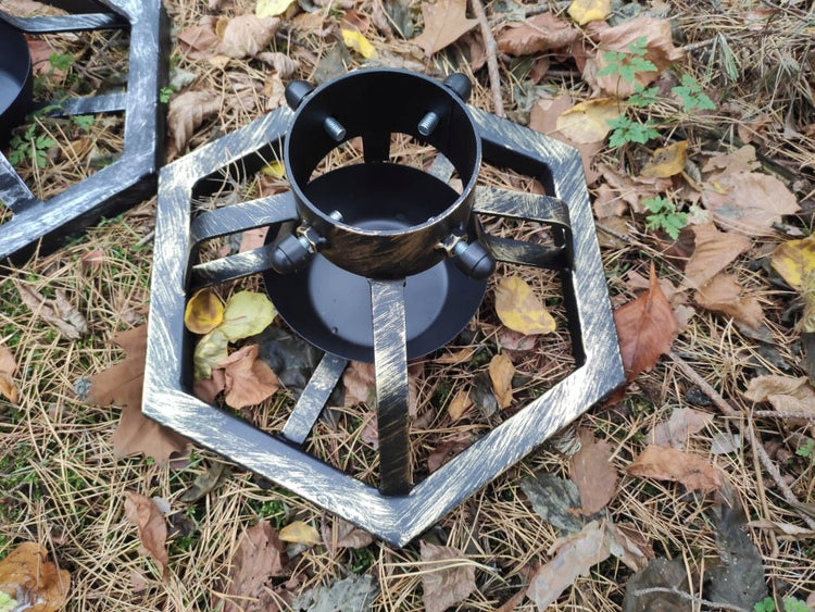 Metalinis eglutės stovas, Ø 43 cm, 11 cm angos, juodas