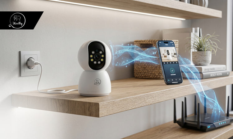 Besisukanti Wi-Fi stebėjimo kamera „Heelly Pro Guard“, 5 MP, priartinimas, judesio aptikimas