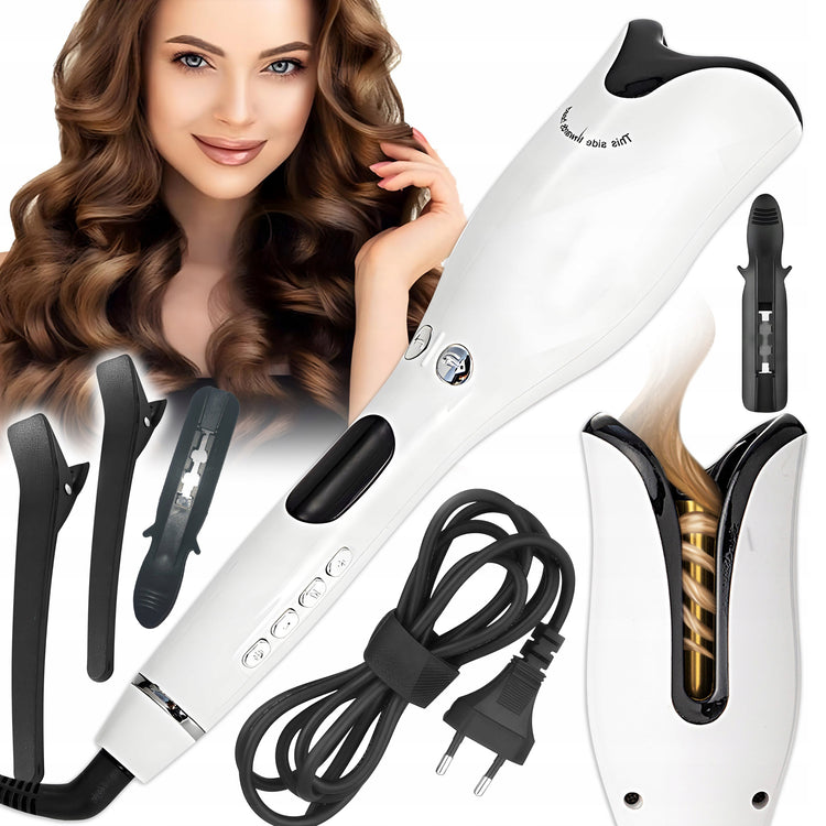 Automatinės besisukančios garbanojimo žnyplės „Renew Force“ su LCD, 80–210 °C