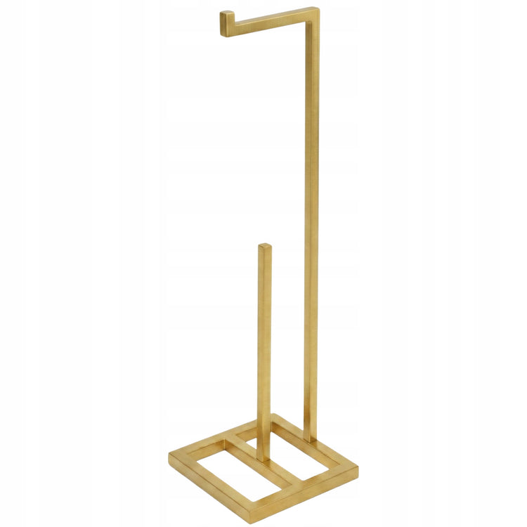 Metalinis loft stiliaus tualetinio popieriaus stovas „Framado“, auksinis