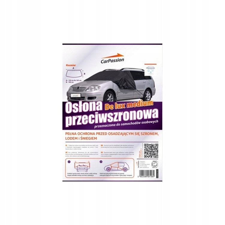 Uždangalas ant priekinio stiklo ir veidrodėlių „Carpassion“ su kabliukais, 145 × 100 cm
