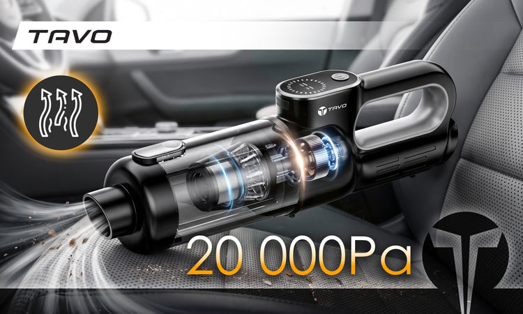 Belaidis automobilinis dulkių siurblys su pūtimo funkcija, 20000 Pa, 200 W