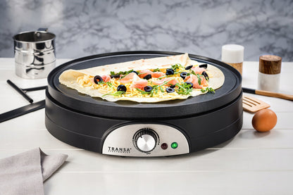 Didelė dvipusė blynų keptuvė 2in1 DualPancake XXXL Transa Electronics, 1500 W