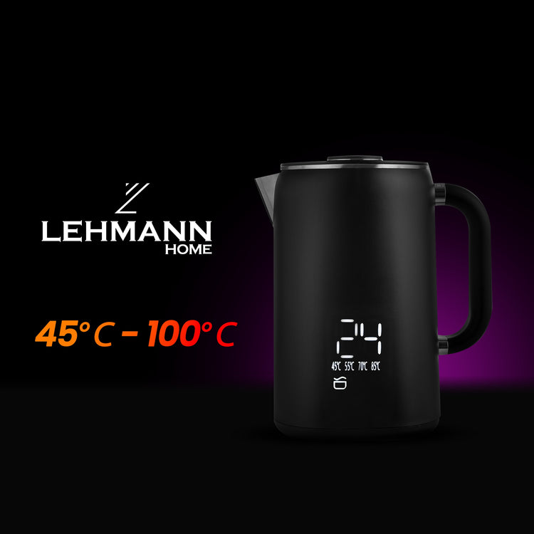 Elektrinis virdulys „Lehmann Aqua Black 2.0“, 1,7 l – nuotrauka 12