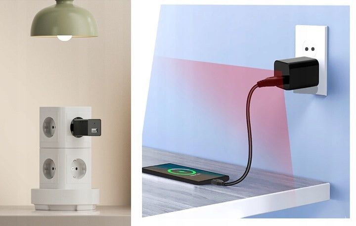 Mini slapta kamera USB įkroviklyje su WiFi